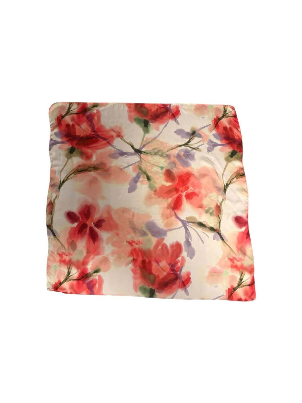 Cynthia Rowley Floral Print Square Scarf 27.5 inches